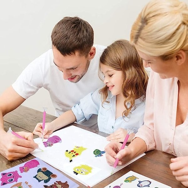 12 kpl Mario timanttimaalaustarroja lapsille, DIY-setti, maalaussarja