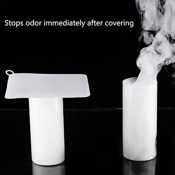 Silikonbadekarplugg Gulvslukdeksel, 2-pakning avløpsluktbeskyttelsesmatte Deodoriserende avløpsplugg for kjøkken, bad og vaskerom (15 x 15 cm)