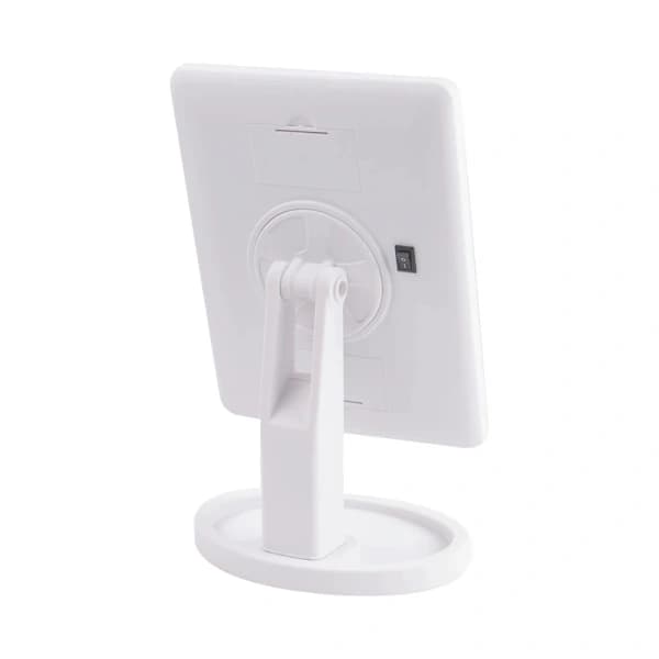Sminkspegel med LED-ljus - vit sminkspegel
