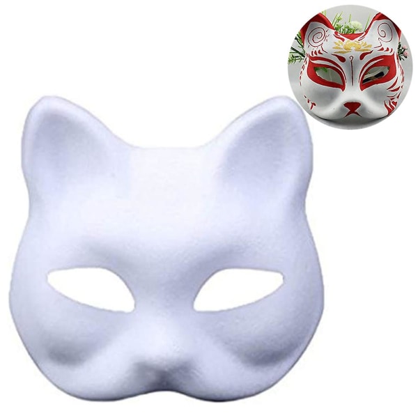 10 stycken Halloween-masker gjorda av plast A