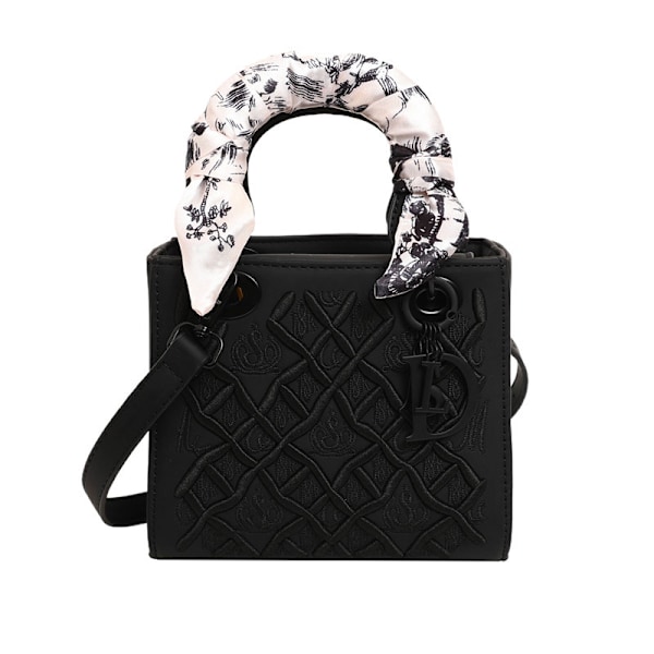 Kraftig broderi diamant Princess Diana väska exklusiv crossbody-väska mångsidig mode silkescarf axelväska damväska 2