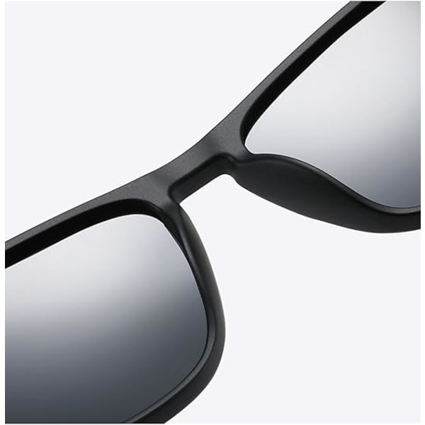 SunShadeX/Designer-001-Solglasögon-1-Vintage Kvadrat: Polariseret, UV400-beskyttelse, Unisex