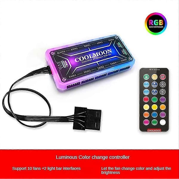 2025 Senaste Modell Rgb Ljuspanel Strömförsörjning Bin Ljus Sida Panel Gpu Bakplatta Panel Ch