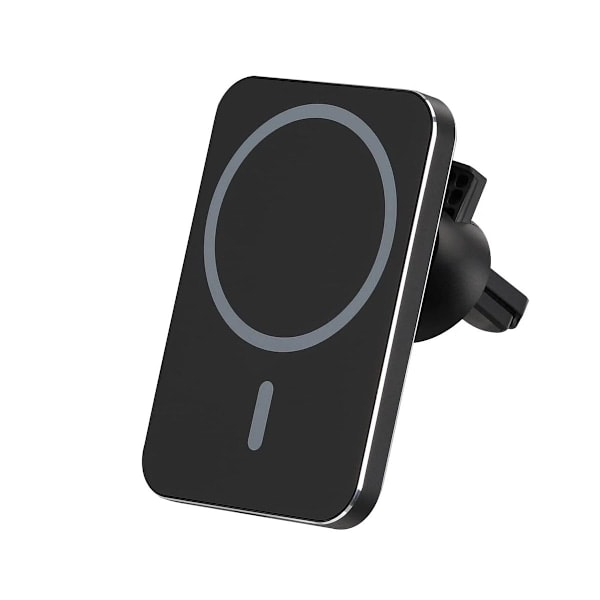 1 solgt i dagMagnetisk Bilholder med Trådløs Opladning 15W - Sort