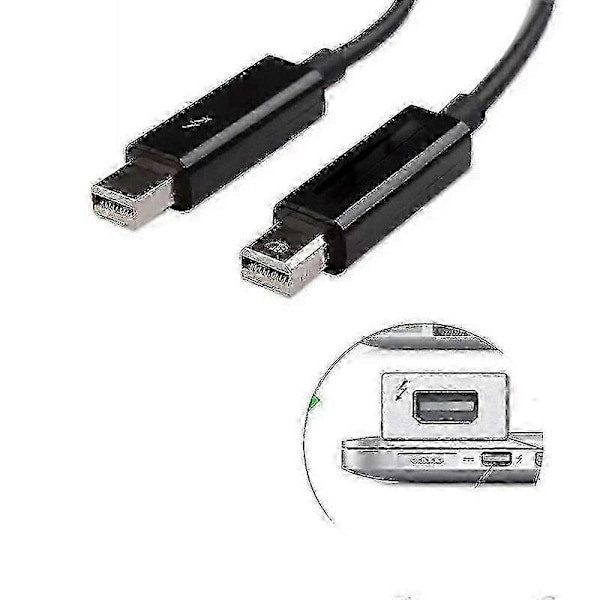 Ægte Thunderbolt 2 Kabel 20gbps Til For Pro Mini Js- Black