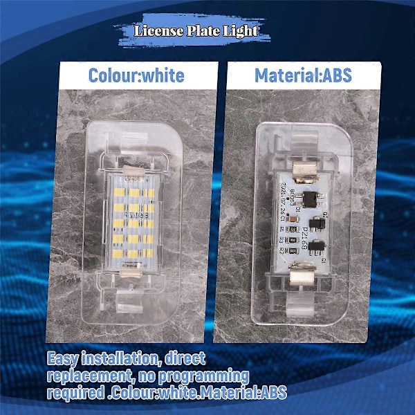 Auton takavalo sopii malleihin - W242 W246 B- LED-rekisterikilven valo A2468201566 PZ168