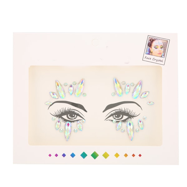 Makeup Ögon Ögonbryn Skin Diamond Stickers Festival Dress Up og Makeup Face Stickers Dekoration