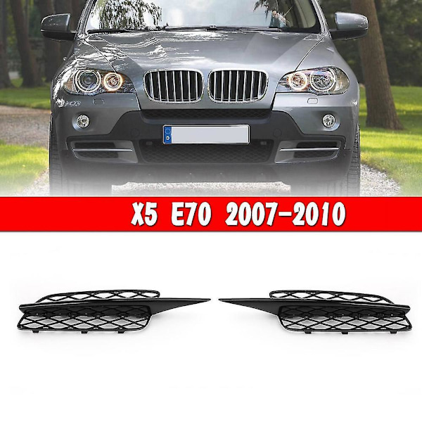 Blank Svart Honeycomb Front Støtfanger Nedre Grilldeksler For - X5 E70 2007-2010 51117159593 51117159