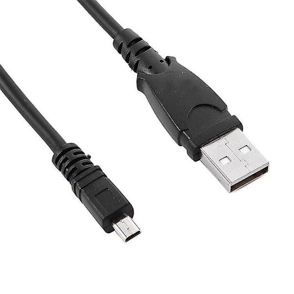 Ladekabel til Panasonic Lumix DMC-TZ57, Datakabel, Synkronisering, Overførsel { DB} Sort