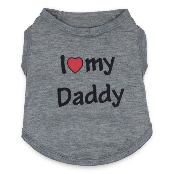 Dog T-shirt Daddy Pet Vest Dog Summer
