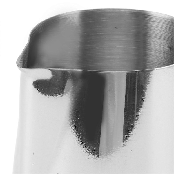 Mjölkskumningskopp med inre skala 304 Rostfritt stål Droppfri Pip Kaffekanna med Handtag