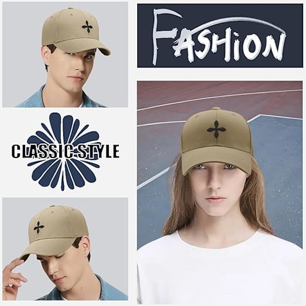 Broderet Baseball Kasket Unisex Justerbar Åndbar Casual
