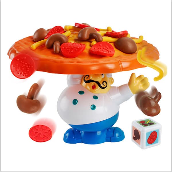 Topple Pizza Stack Brädspel Balans Pizza Spel Stapelspel för 2-4 spelare