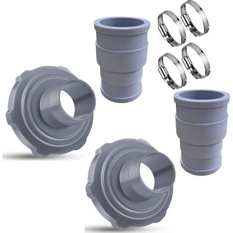 Poolsugeslangeadapter – Erstatningsfitting til Intex Bestway separator slange (grå)