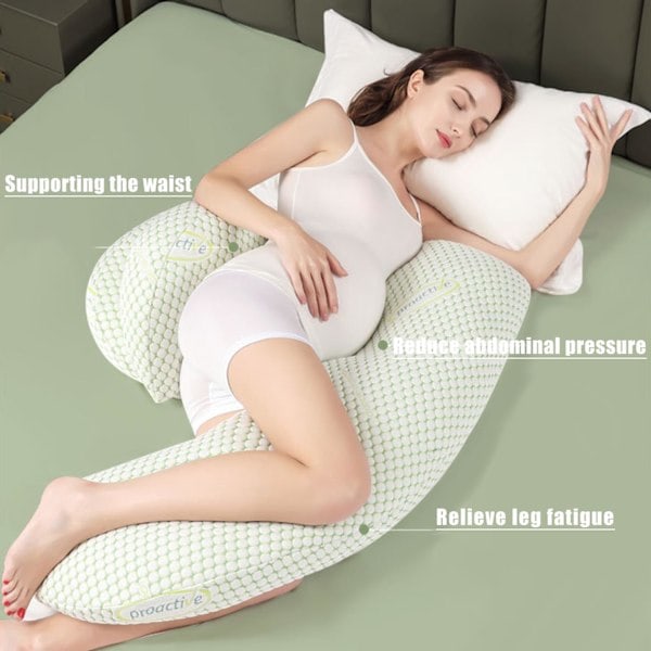 Gravidpute Side Sleeper Pute Gravidpute med avtakbart bomullsdeksel