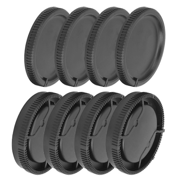 4 stk. linse bakdeksel kamerahus frontdeksel sett for Sony A-mount linse kamerahus svart