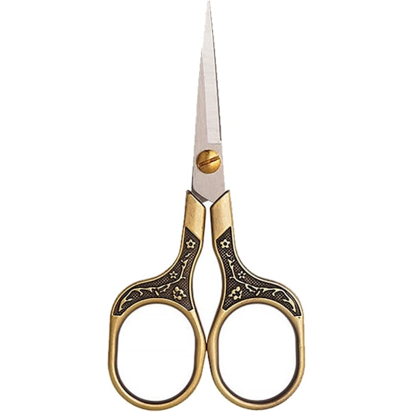 Mini Saks Rustfrit Stål Blad Metalhåndtag Kontor Skole Klasseværelse Studerende Lærer Håndværk Stof Sy Gaveindpakning Alt Formål, Bronze