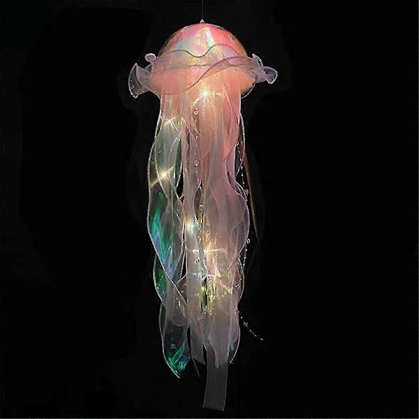 5 stk. Jellyfish Natlampe Bærbar Blomsterlampe Hængende Jellyfish Lys til Soveværelse Værelse Atmosfære