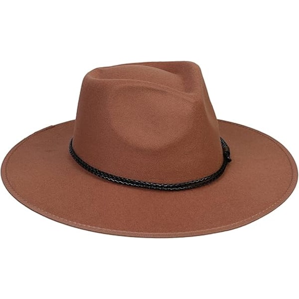 Bredskygget Fedora - Panama Hat i Uldfilt