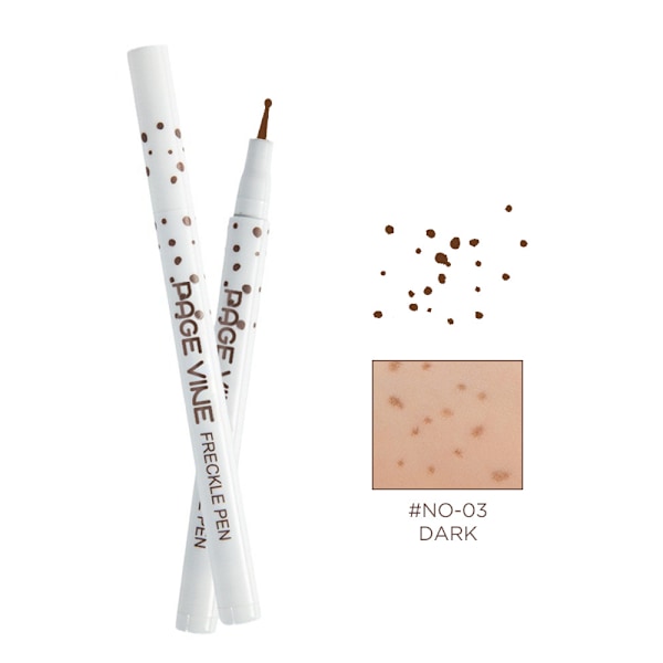 Ny naturlig simulationsfarvegengivelse, der ikke er let at falme makeup fregner pen farve 3