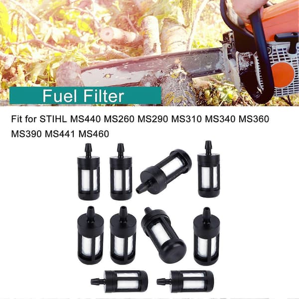 10 Brændstoffiltre Passer til STIHL MS440 MS260 MS290 MS310 MS340 MS360 MS390 MS441 MS460