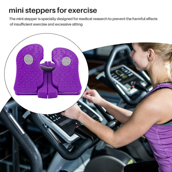 Mini träningscykel för skrivbordsbruk, hopfällbar pedaltränare för fitness