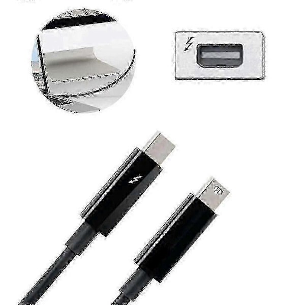 Ægte Thunderbolt 2 Kabel 20gbps Til For Pro Mini Js- Black