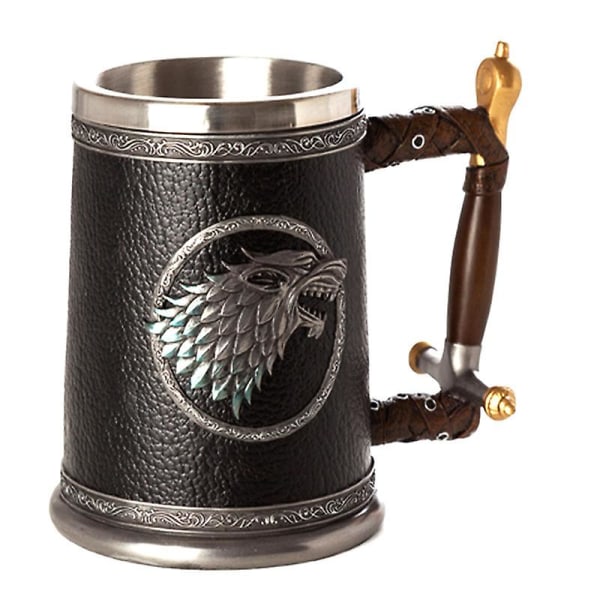 Game of Thrones Mugg Bägare Rostfritt stål Harts Vinglas color3