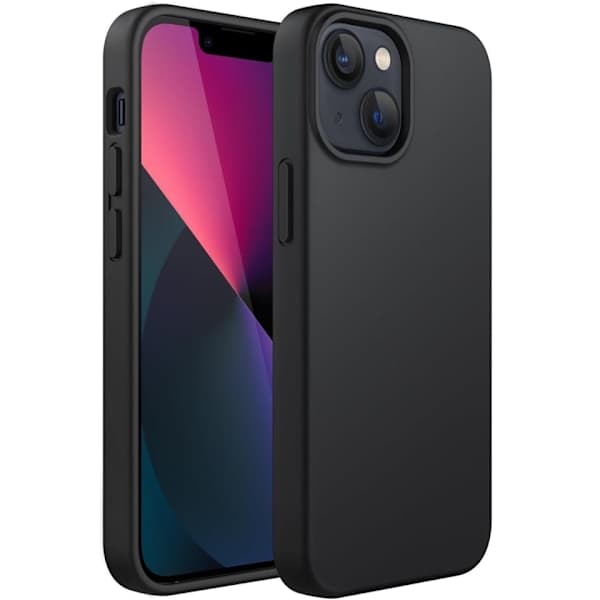 iPhone 13 Matt Svart Silikonfodral