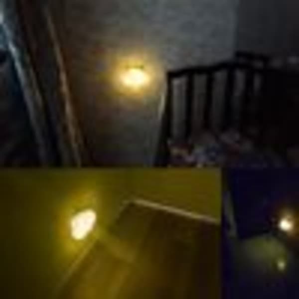 LED-nattslys for barn, baby, stikkontakt nattlys, lyssensor, varm hvit, 3D skylampe