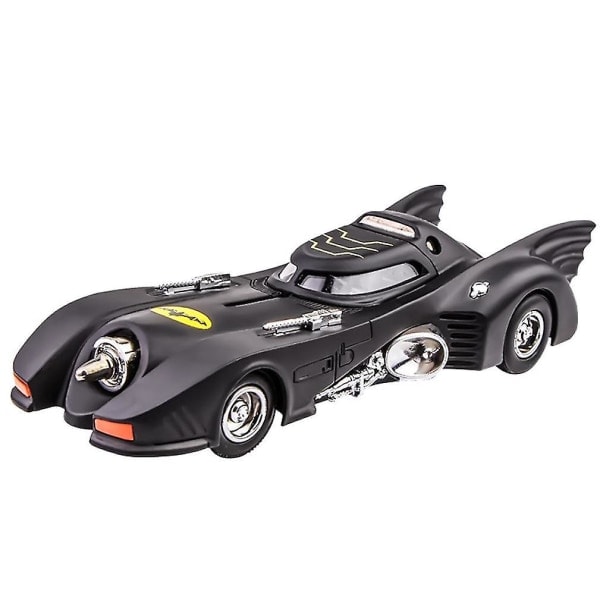 Batman Diecast Leketøy Bil med Tilbaketrekkingsfunksjon Lyd Lys Superheltbil Modell