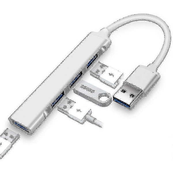 Ekstenderadapter for bærbar datamaskin stasjonær datamaskin en for fire (grå)