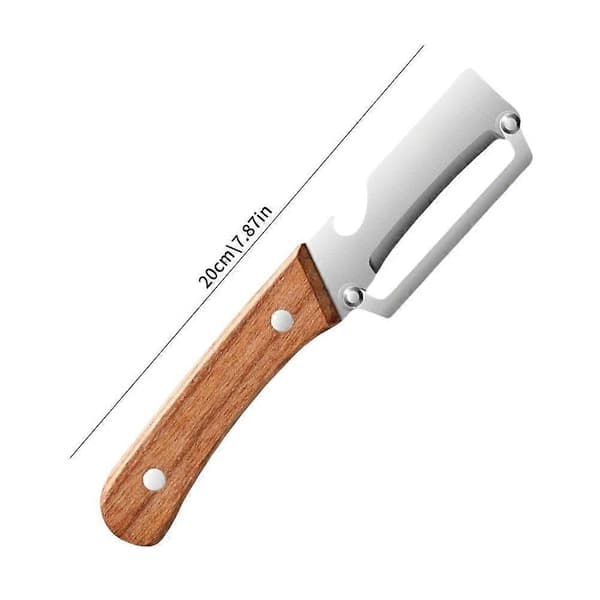Multifunksjonell frukt- og grønnsaksskreller, tykt rustfritt stål 2pcs