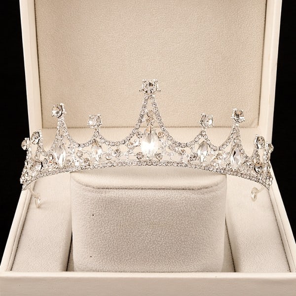 2-delt Krona Tiara Prinsesse Piger Krone Børnefest H