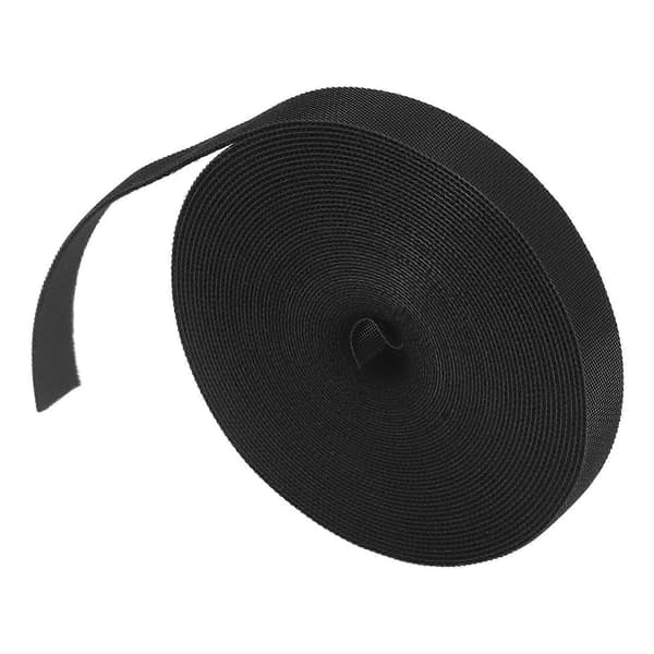 Genanvendelige nylon kabelbindere med velcro lukning til kabelstyring, 10 meter