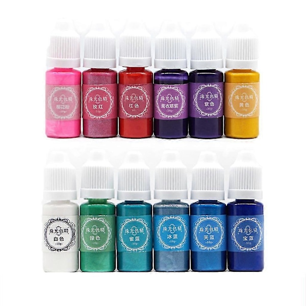 DIY Håndlaget AB Resin Pigment Fargestoff Epoxy Farge Fint Materiale Perlemorspulver