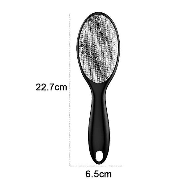 3-i-1 Design Fotfil, Rustfritt Stål Hardhudfjerner Med Dobbeltsidig Overflate, Sikker Og Holdbar, Ergonomisk Håndtak, Sklisikkert Grep, Bærbar