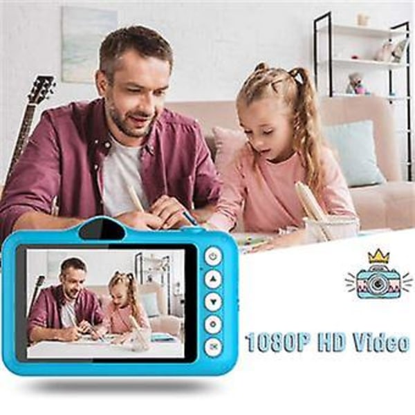 Digitalkamera Til Børn Gaver Kamera Alder 3-10 Med 3.5IN skærm