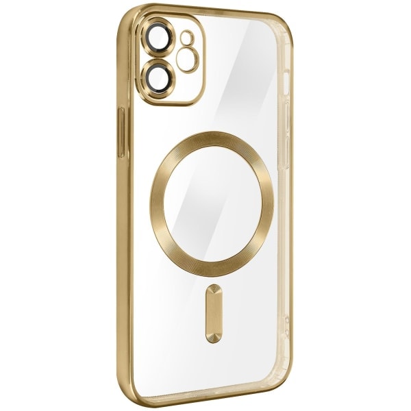 MagSafe-skal för iPhone 11 Silikonskydd för kamera Kromguld null none
