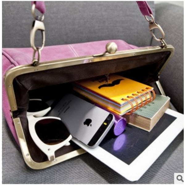 Naisten käsilaukku Retro Uusi Naisten Laukku Kannettava Olkalaukku Crossbody Mattapintainen Tumman Sininen