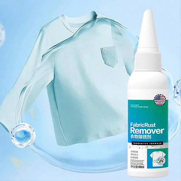 Stoff rustfjerner klesrens, kleskaffeflekker daglig rengjøring rustfjerner-80ml 3PCS