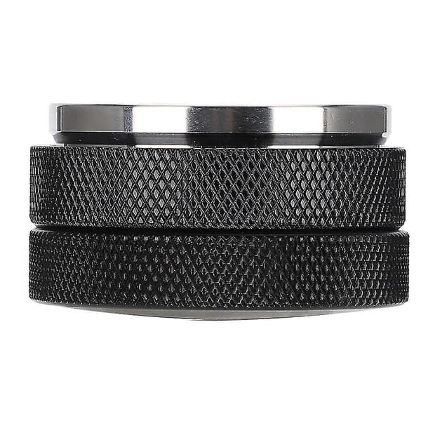 58mm Sort Flad Bund Kaffe Tamper i Rustfrit Stål Tilbehør til Hjemme Kaffebar