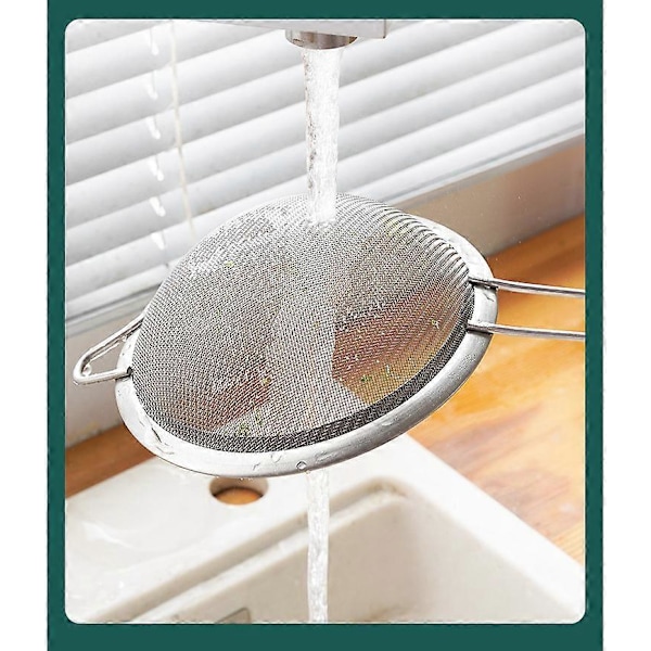 Fintmaskede sigter, premium rustfri stål sigter, køkkensigte (25 cm)