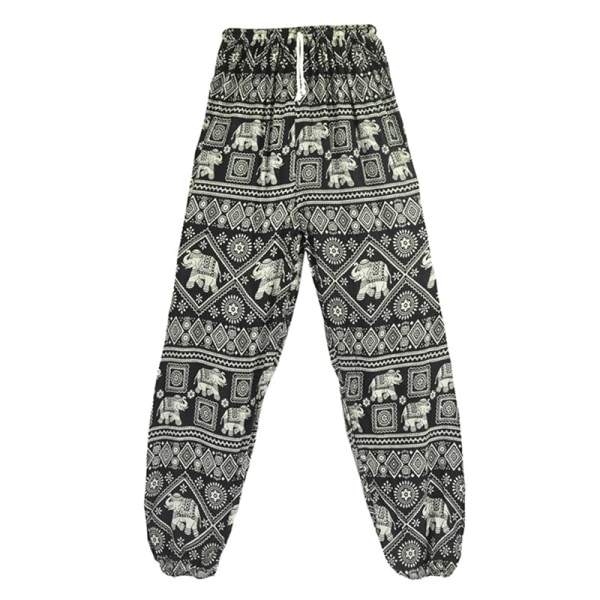 Elephant Design Loose Fit Harem Pants Hippie Workout Party Beac Red