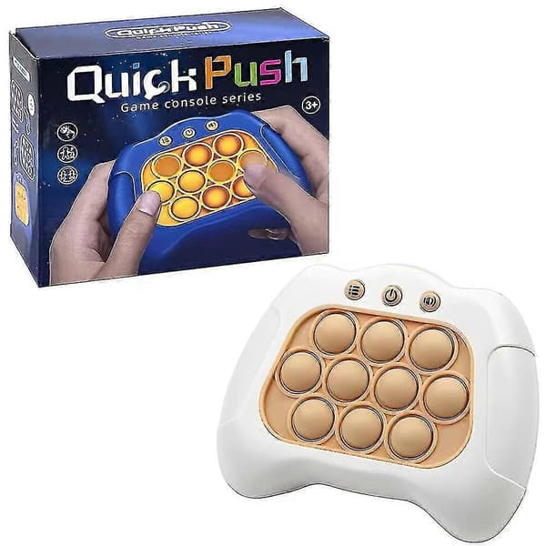 Pop Quick Push Spillekonsol Elektronisk Lysende Poppet Sensorisk Legetøj Push Pop Boble Legetøj Stress Relief Fest