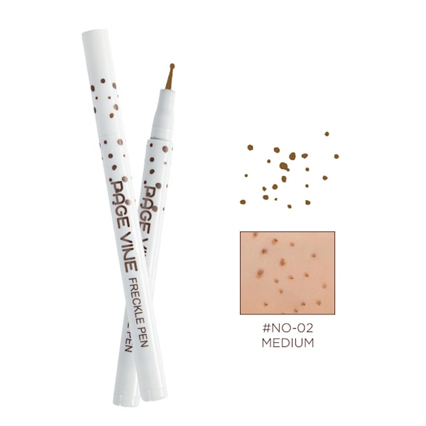 Ny naturlig simulationsfarvegengivelse, der ikke er let at falme makeup fregner pen farve 2