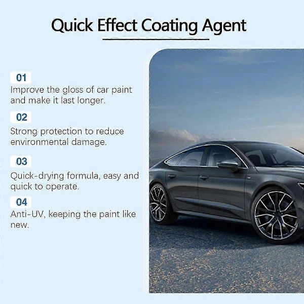 Bil Hurtigvirkende Coating Spray Auto Coating Fornyelse Poleringsmiddel for SUV Lastebil 4pcs