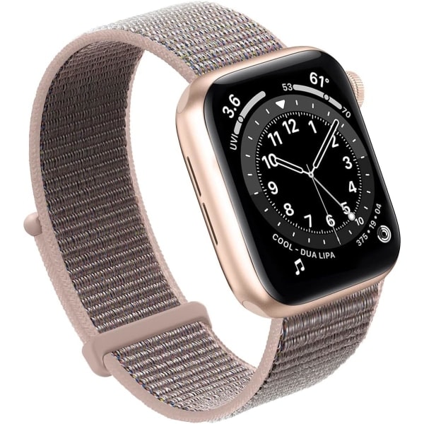 Yhteensopiva Apple Watch -rannekkeen kanssa, nailoninen urheiluranneke naisille ja miehille, yhteensopiva iWatch Series Ultra 8 7 6 5 4 3 2 1 SE:n kanssa (38/40/41 mm, pinkki...