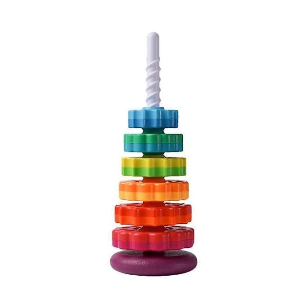 Flicka Gutt SpinAgain Stableleker for Småbarn 1-3, Regnbuerings Stableleker Julegave Bursdagsgave
