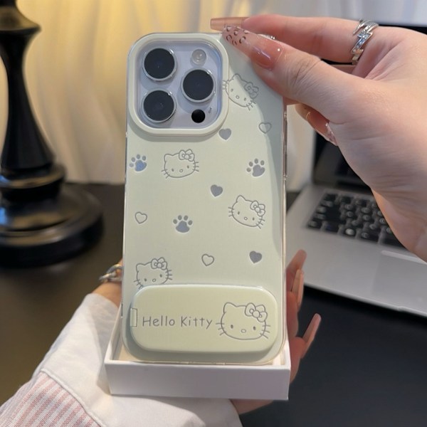 Passar Apple 16promax full print Katie iphone15plus mobilskal nytt high-end 15 Yellow Katie iPhone16plus